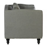 Linden 2 Seat Grey Fabric Sofa