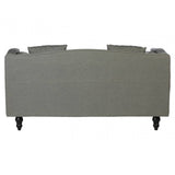 Linden 2 Seat Grey Fabric Sofa
