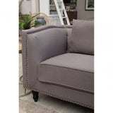 Linden 2 Seat Grey Fabric Sofa