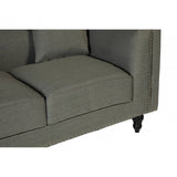 Linden 2 Seat Grey Fabric Sofa