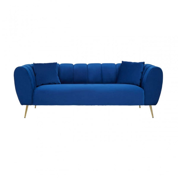 Aria 3 Seat Midnight Velvet Sofa