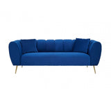 Aria 3 Seat Midnight Velvet Sofa