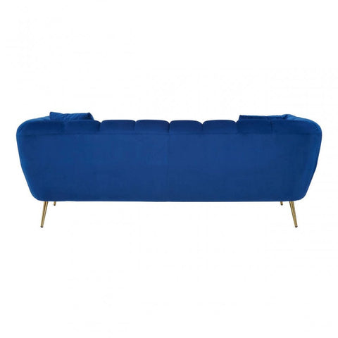 Aria 3 Seat Midnight Velvet Sofa