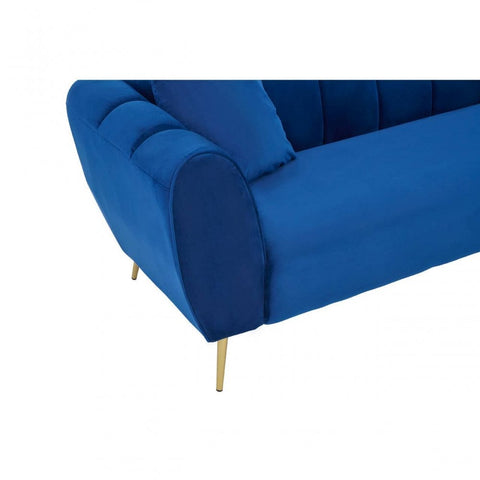 Aria 3 Seat Midnight Velvet Sofa