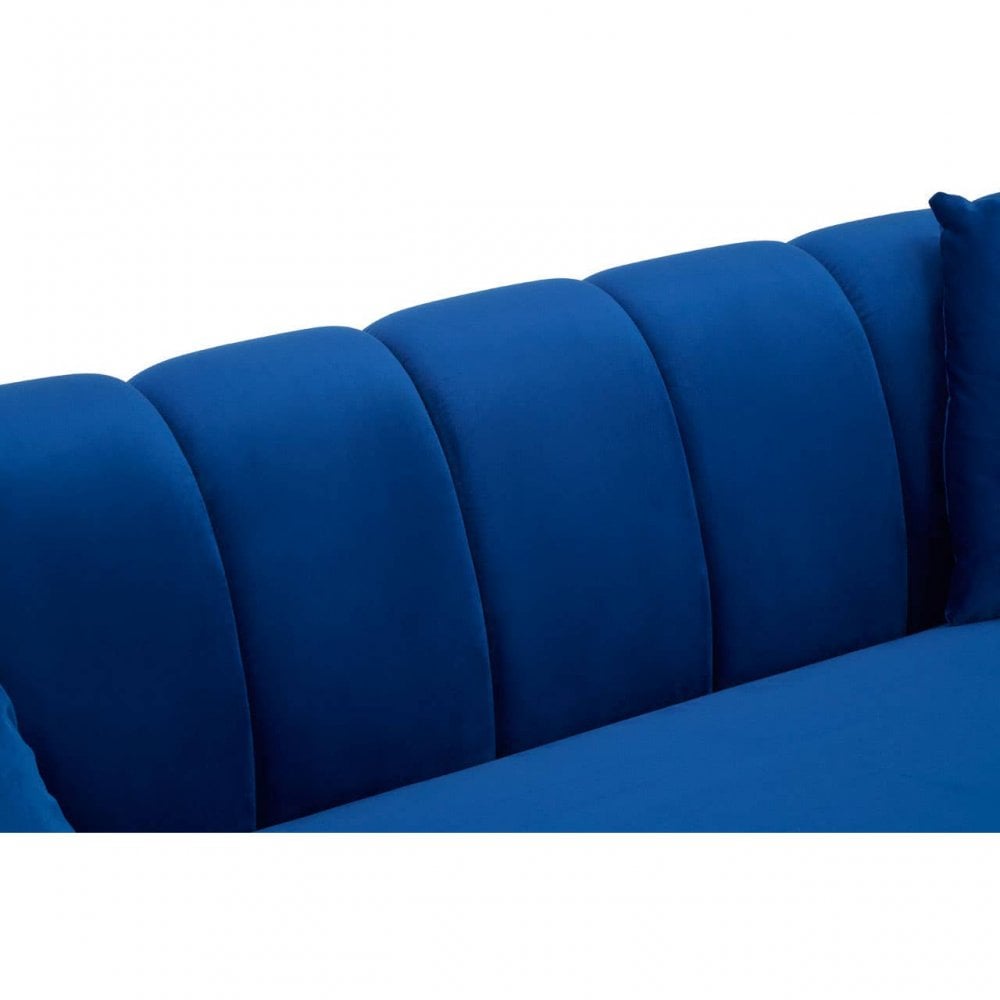 Aria 3 Seat Midnight Velvet Sofa