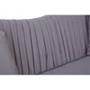 Elysia 2 Seat Pleated Grey Velvet Sofa