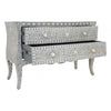 Meridian 2 Drawer Chest in Mother of Pearl Floral Design