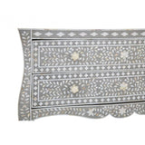 Meridian 2 Drawer Chest in Mother of Pearl Floral Design