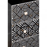 Meridian Bone Monochrome Chest of Drawers