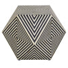 Meridian Buffalo Bone Diamond Stool