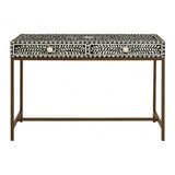 Meridian Console Table With Gold Finish Legs