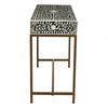 Meridian Console Table With Gold Finish Legs