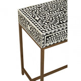 Meridian Console Table With Gold Finish Legs