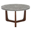 Meridian Round Coffee Table in Mother of Pearl Design Detail