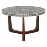 Meridian Round Coffee Table in Mother of Pearl Design Detail