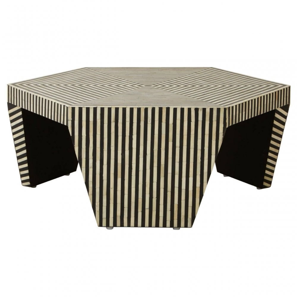Meridian Striped Coffee Table
