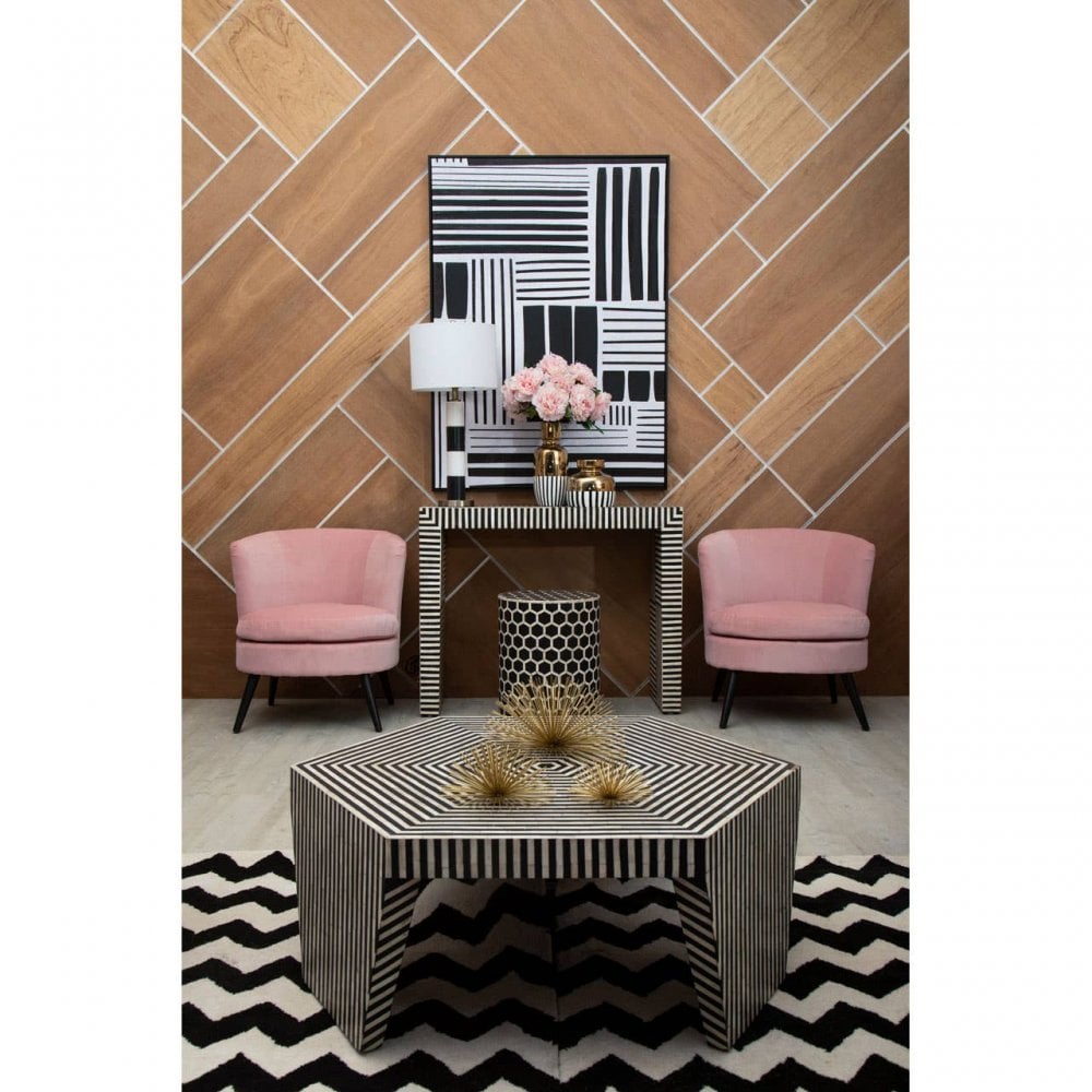 Meridian Striped Coffee Table