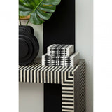 Meridian Bone Inlay Stripe Design Console Table