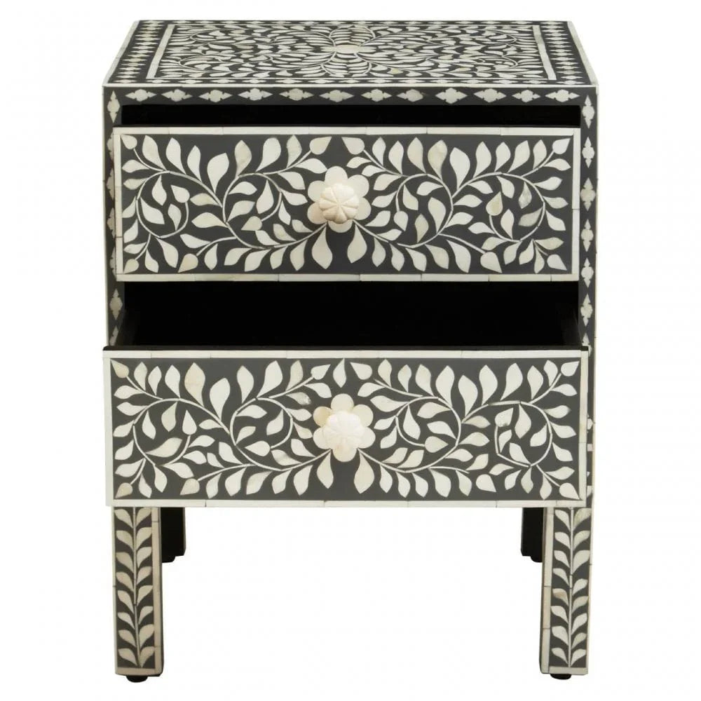 Meridian Two Drawer Side Table