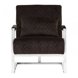 Emerson Black Fabric Armchair