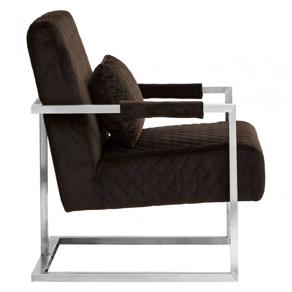 Emerson Black Fabric Armchair