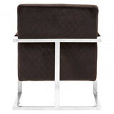 Emerson Black Fabric Armchair
