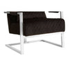 Emerson Black Fabric Armchair