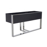 Verona Grey Finish Console Table