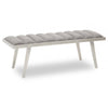 Regalia Grey Bench With Splayed Legs
