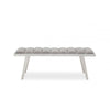 Regalia Grey Bench With Splayed Legs