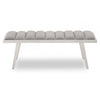 Regalia Grey Bench With Splayed Legs