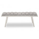 Regalia Grey Bench With Splayed Legs