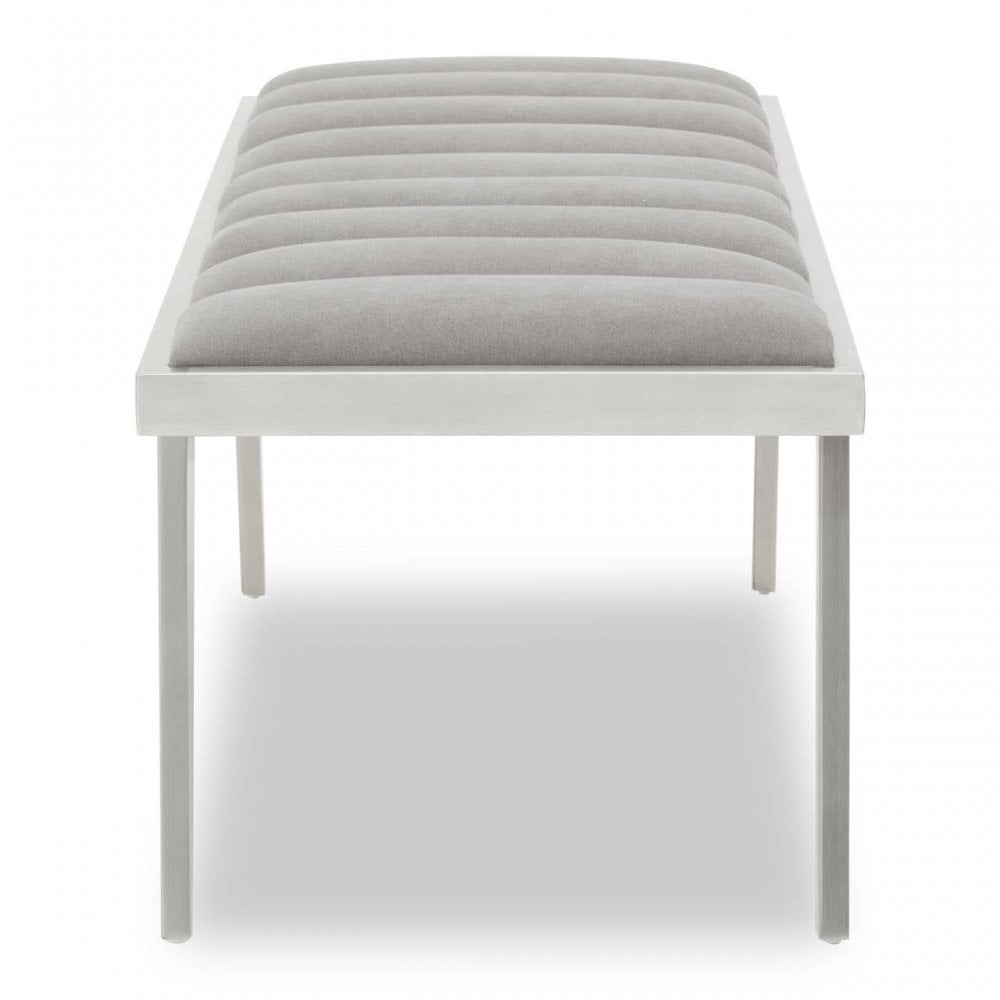 Regalia Grey Bench With Splayed Legs