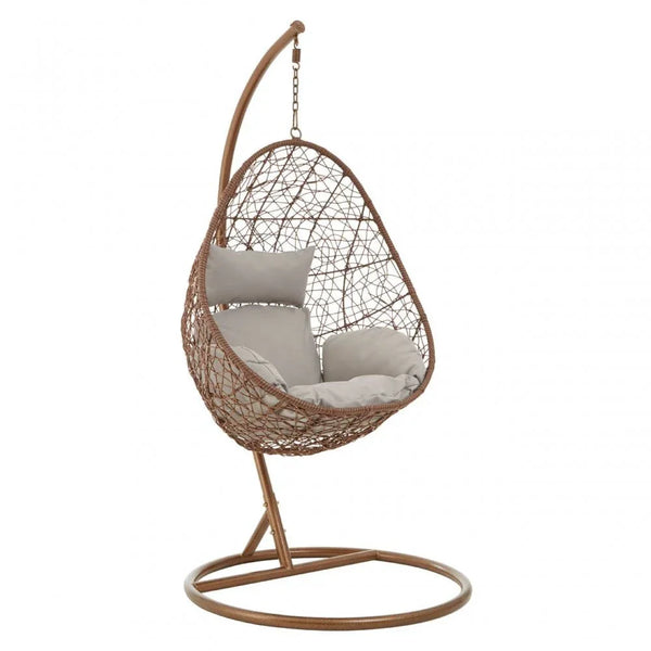 Veda Brown Rattan Hanging Chair