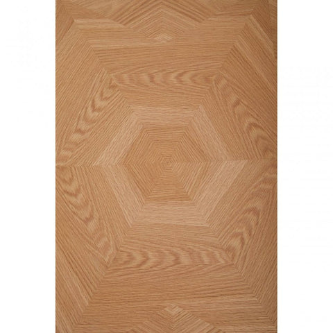Terrence Hexagonal Brown Coffee Table