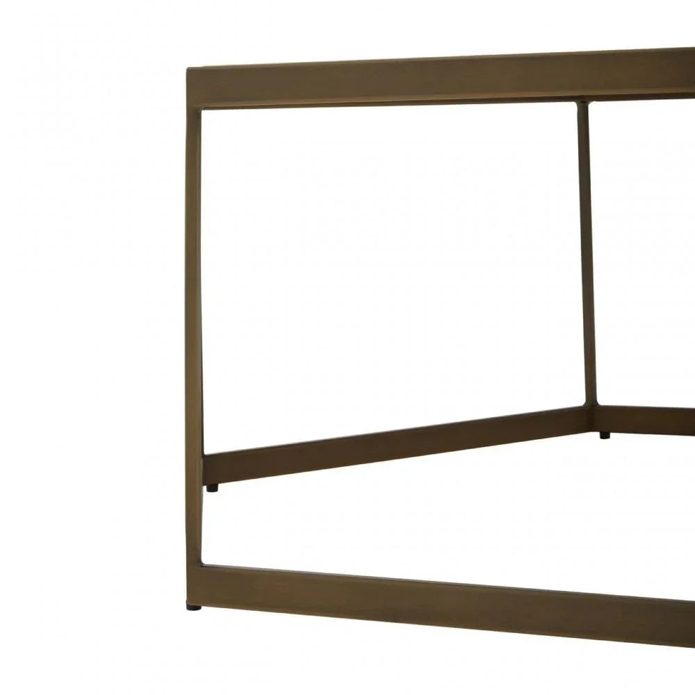 Terrence Hexagonal Brown Coffee Table