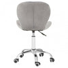 Livia Grey Velvet Quilted Home Office Chair
