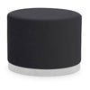 Tavian Black And Silver Round Stool