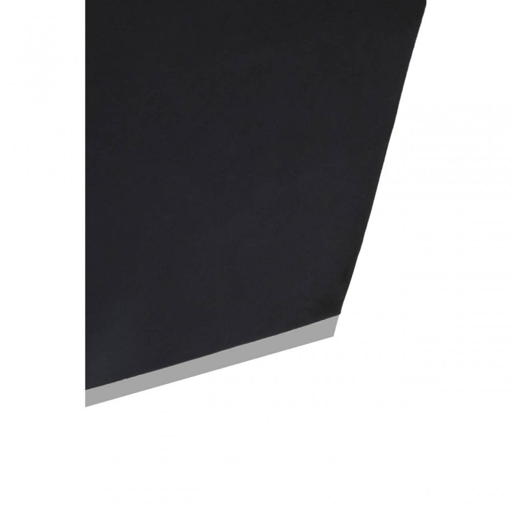 Tavian Black And Silver Square Stool