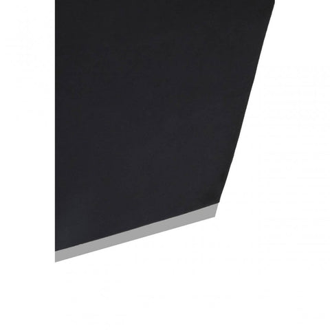 Tavian Black And Silver Square Stool