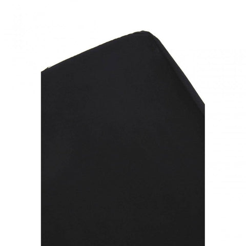 Tavian Black And Silver Square Stool