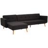 Mason Hagen Black Large Corner Sofa Bed