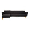 Mason Hagen Black Large Corner Sofa Bed