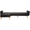 Mason Hagen Black Large Corner Sofa Bed