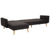 Mason Hagen Black Large Corner Sofa Bed