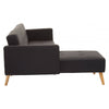 Mason Hagen Black Large Corner Sofa Bed