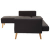 Mason Hagen Black Large Corner Sofa Bed