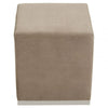 Tavian Mink And Silver Square Stool