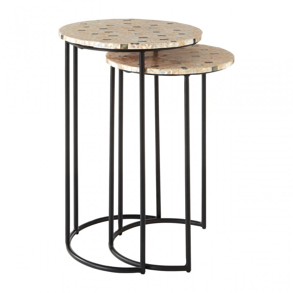 Isla Mother Of Pearl Side Tables