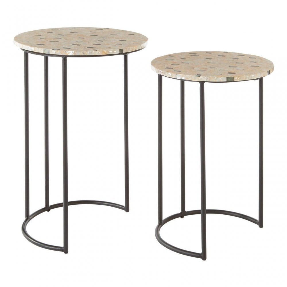 Isla Mother Of Pearl Side Tables